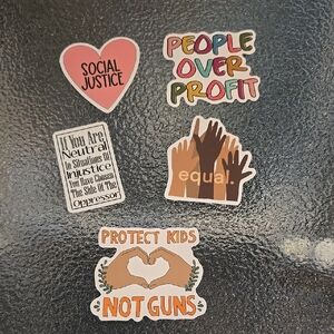Social Justice Sticker Set - Bag #54 - Set of 5 - NWOT